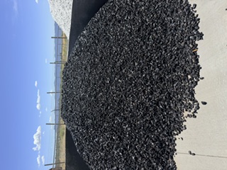 Black obsidian decorative rock