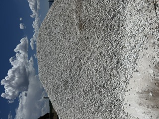 White marble decorative rock